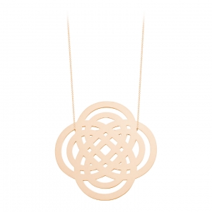 18 carat rose gold necklace 
  by Ginette NY