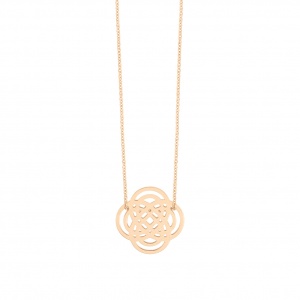 18 carat rose gold necklace Ginette NY