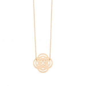 18 carat rose gold necklace Ginette NY