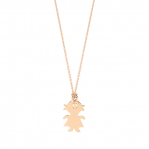 18 carat rose gold necklace Ginette NY