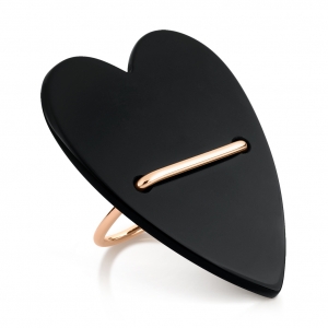 angèle jumbo onyx ring