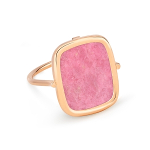 18 Karat rose gold ring and rhodonite<br>by Ginette NY