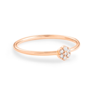 bague or rose 18 carats et diamants<br>by Ginette NY