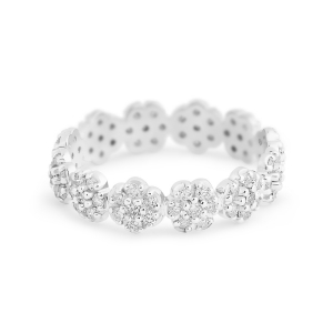alliance or blanc 18 carats et diamants<br>by Ginette NY