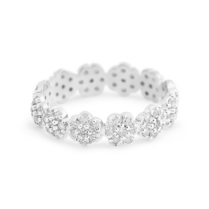 be mine lotus white mini diamond band