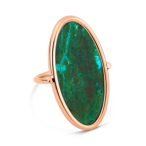 ellipse chrysocolle ring