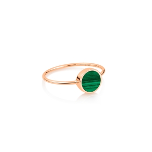 mini ever malachite disc ring