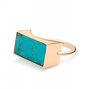 ever turquoise rectangle ring