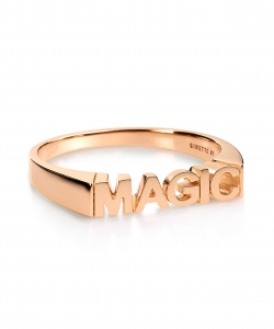 bague or rose 18 carats<br>by Ginette NY