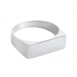 baguette signet ring