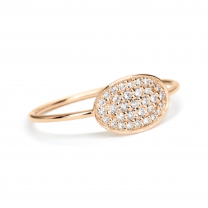 18 carat  rose gold and diamonds ring  Ginette NY