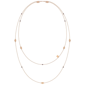 sautoir or rose 18 carats et saphirs<br>by Ginette NY