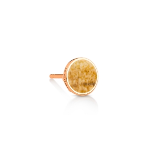 18 karat rose gold solo stud and picture jasper<br>by Ginette NY