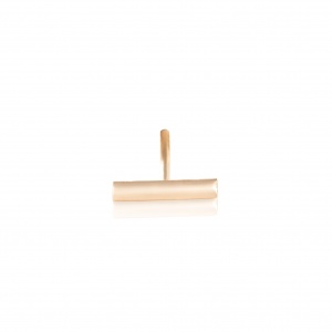 18 carat rose gold solo stud with diamonds<br>by Ginette NY