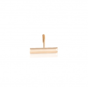 18 carat rose gold solo stud with diamonds<br>by Ginette NY