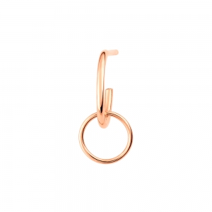 solo tiny circle drop earring