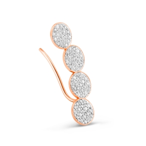 mini ever solo left diamond arc earring