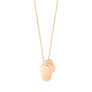 18 carat rose gold necklace Ginette NY