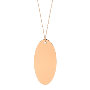 18 carat rose gold necklace<br>by Ginette NY