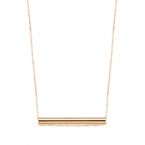 18 carat rose gold necklace Ginette NY