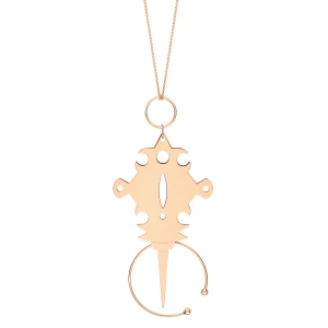 collier or rose 18 carats by Ginette NY