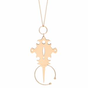 18 carat rose gold necklace by Ginette NY