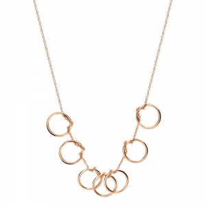 18 carat rose gold necklace<br>by Ginette NY