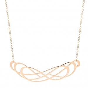 18 carat rose gold necklace by Ginette NY