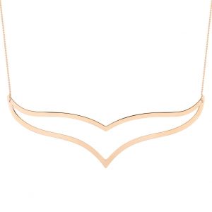 18 carat rose gold necklace Ginette NY