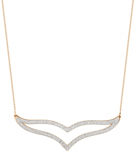 medium diamond wise necklace