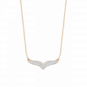 mini diamond wise necklace