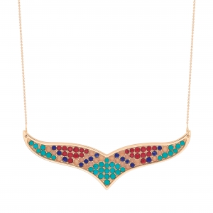 wise multi stone necklace