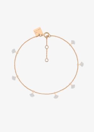 tiny 7 diamond koi bracelet