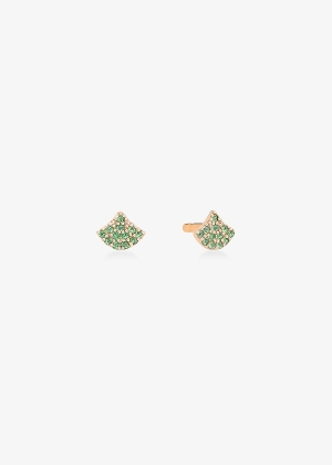 tiny tsavorite koi studs