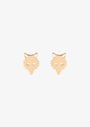 wolf earrings