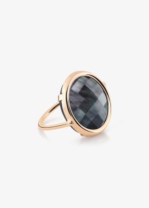 pixie black MOP disc ring