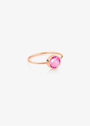 mini ever pink corundum ring