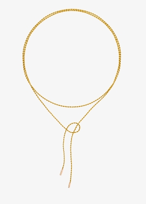mustard silk cord
