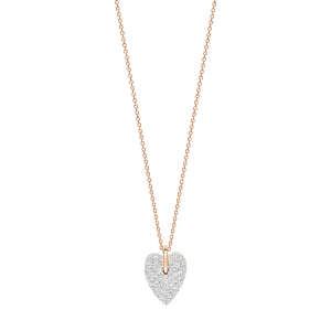 angele mini diamond heart on chain