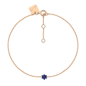 bracelet or rose 18 carats et saphirs<br>by Ginette NY