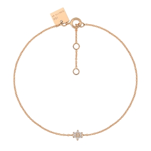 18 carat rose gold bracelet and diamonds <br>by Ginette NY