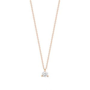 18 karat rose gold necklace and diamond<br>by Ginette NY