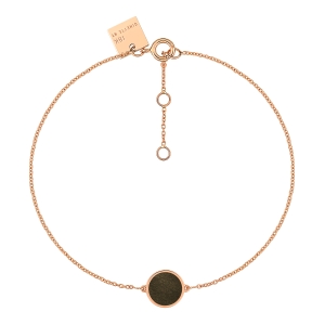 mini ever golden obsidian disc bracelet