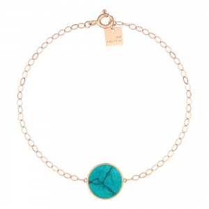 ever turquoise disc bracelet