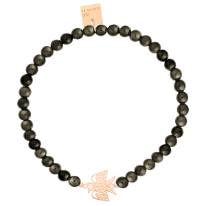 golden obsidian bead georgia bracelet