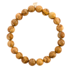 heal picture jasper bead bracelet