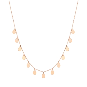 18 Karat rose gold necklace<br>by Ginette NY