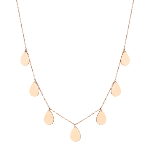 collier or rose 18 carats<br>by Ginette NY