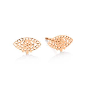 18 carat rose gold studs<br>by Ginette NY