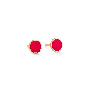 ever coral disc studs